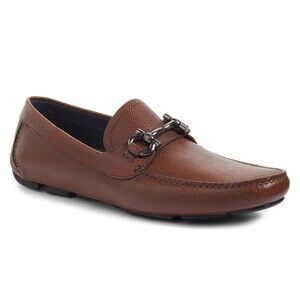 Salvatore Ferragamo Parigi Men's Leather Driver Loafer Shoe Moccasin US 7 E Wide